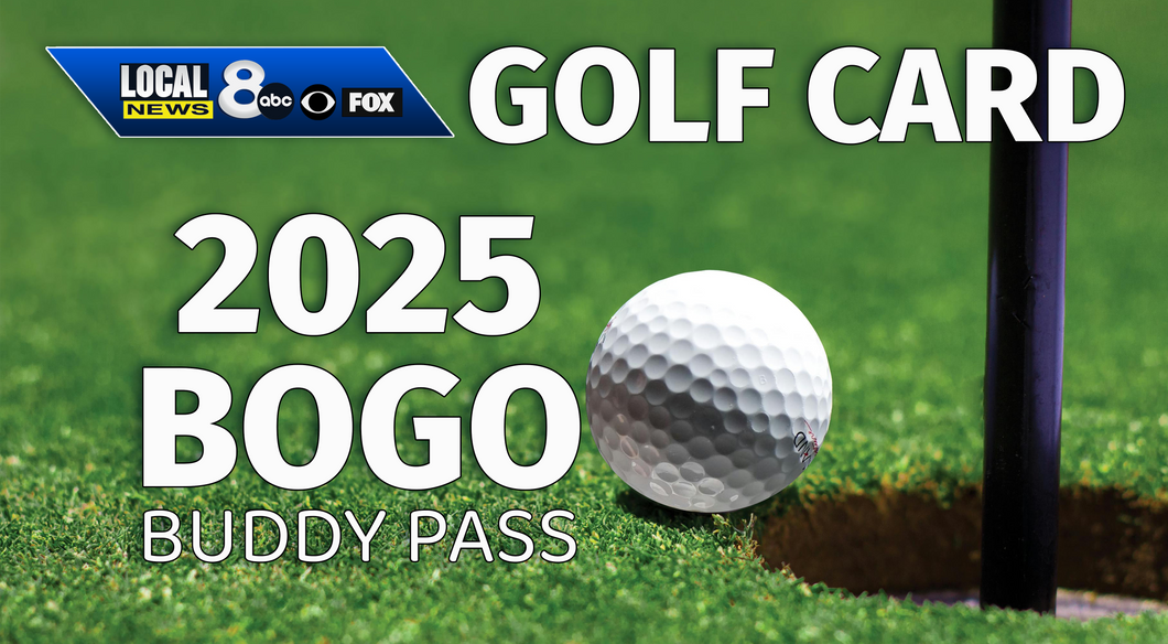 2025 Local News 8 Golf Card - Only $80!