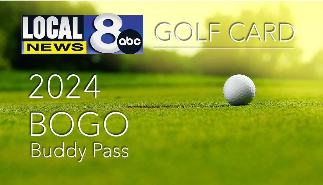 2024 Local News 8 Golf Card - Only $75!